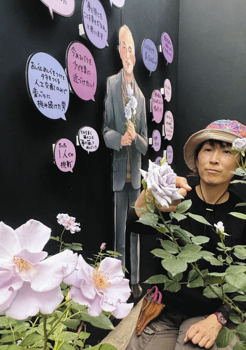 青いバラ追い求めた情熱 アマ園芸家・小林さんの足跡 育種の14品種や