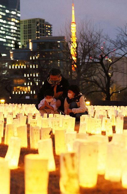 東日本大震災で被災した人たちの思いをキャンドルに 東京 六本木 東京新聞 Tokyo Web