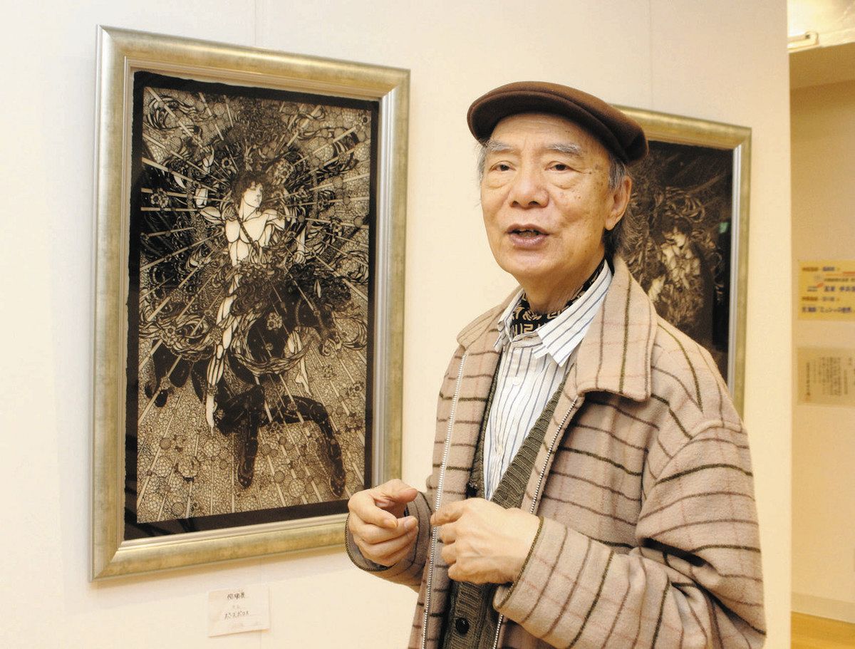 切り絵のミュシャ」40年ぶりの大作 横浜の作家・倪さん、作り 切り絵のミュシャ」40年ぶりの大作 横浜の作家・倪さん、作り