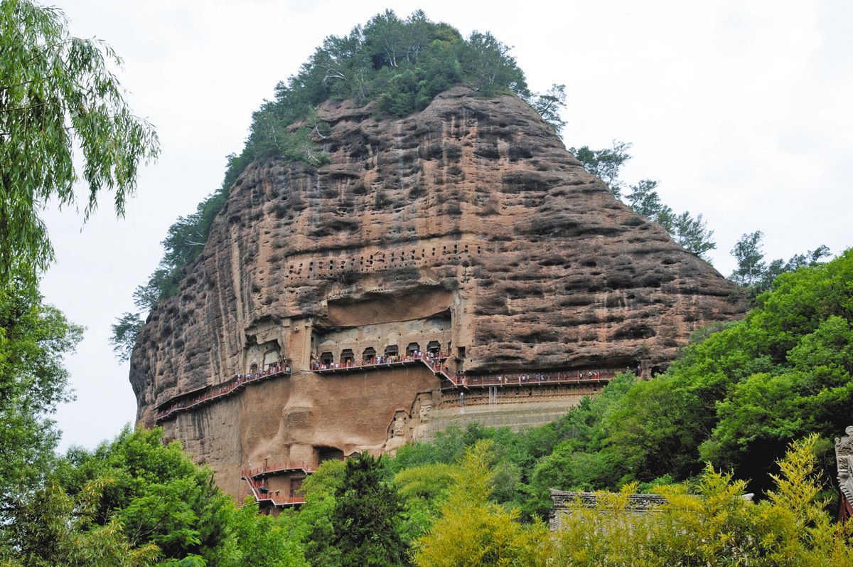 テクノロジーの力で世界遺産保護 中国「東方の彫塑館」麦積山石窟 湿度