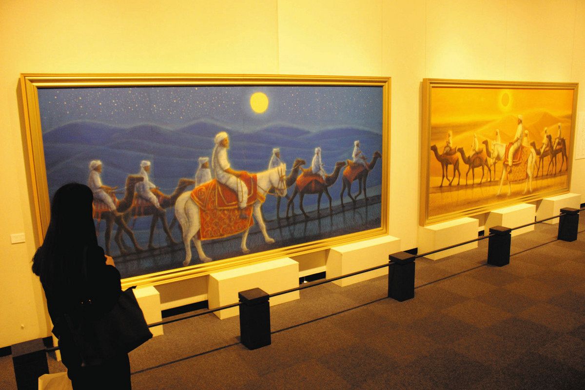 平山郁夫代表作や旅路の収集品一堂に さくら市ミュージアム荒井 平山郁夫代表作や旅路の収集品一堂に さくら市ミュージアム荒井