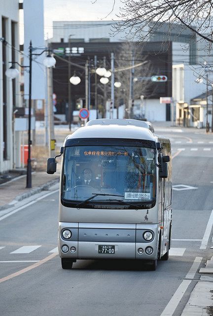 双葉駅前から、町産業交流センターと東日本大震災・原子力災害伝承館を結ぶ無料のシャトルバス