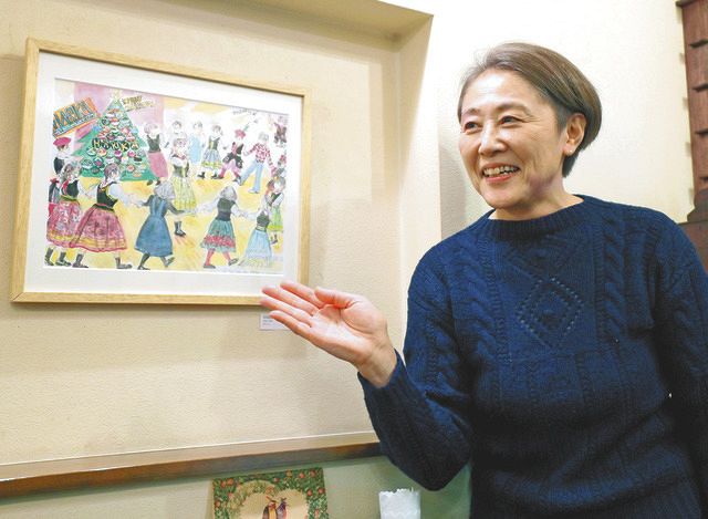 民族衣装を着たウクライナ女性。油絵。ウクライナ支援のため
