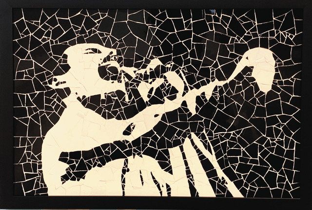 海外アーティスト 油絵 海外アーティストのタイルアート 音楽祭に合わせ立川で12点展示