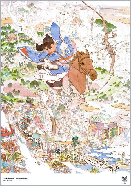 祭典で終わらせない 東京パラ公式ポスターを描いた山口晃さん 葛藤を漫画に 東京新聞 Tokyo Web