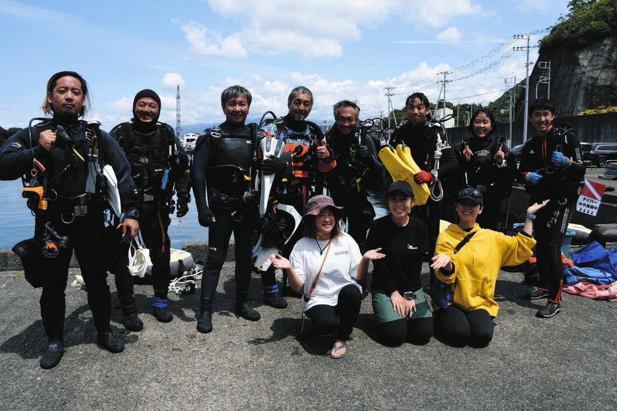 うみ@断捨離中 プロダイバーが水中清掃したら…2時間でごみ1トン超！ 沼津のマリーナ