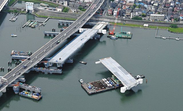 横倒しの東京タワーを動かす？ 多摩川3高速の橋を一斉リニューアル 開通50年超え老朽化進む ：東京新聞デジタル