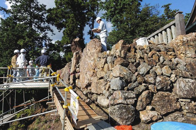 鏡積み 技法解明に期待 佐野市の国史跡 唐沢山城跡 石垣調査始まる 東京新聞 Tokyo Web