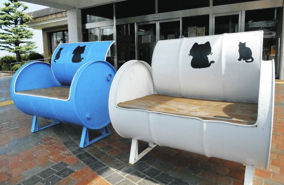不要ドラム缶が「映え」ベンチに…千葉県旭市で生まれた「人のつながり