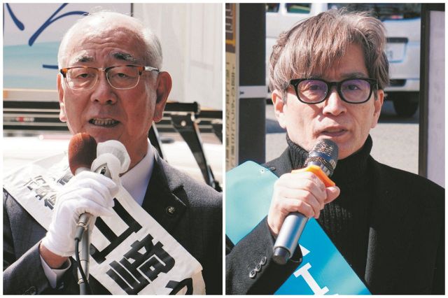 武蔵村山市長選挙、現職と新人の第一声は？　多摩都市モノレール延伸、街づくりで舌戦