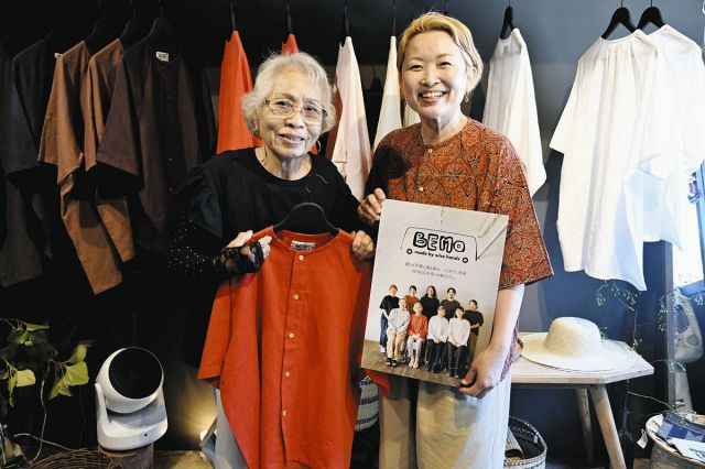 体が不自由でも心地よく脱ぎ着しやすい服作り…新興ブランドBEMO　91歳も活躍「ミシン踏むと若返る」
