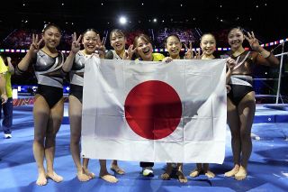 世界体操、日本女子６０年ぶり銅　ロサンゼルス五輪への切符獲得