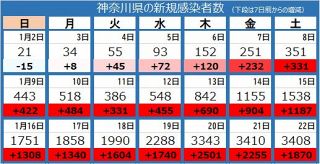 ＜新型コロナ＞神奈川県で新たに3408人が感染、4人死亡　教育・保育施設でクラスター拡大