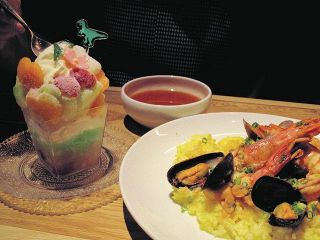 福井の食材＋写真映え＝「パエリア」「パフェ」　新宿の飲食店で催し