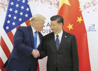 貿易協議　中国に譲歩要求　米中首脳７カ月ぶり会談