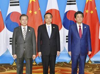 日中韓　北非核化へ協力　首脳会談経済面も連携合意