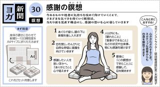 ＜新聞ヨガ＞30・感謝の瞑想（めいそう）