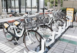 ＜新型コロナ＞シェアサイクル 好発進　静岡の「パルクル」 中旬までに４１カ所増設