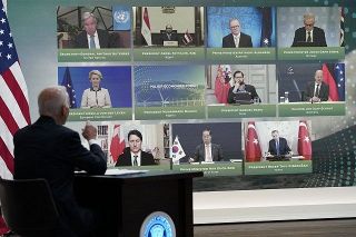 「ロシアに頼らないエネルギーに移行を」バイデン大統領が呼び掛け　気候変動問題で各国とオンライン会議