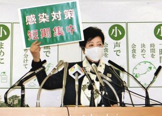 小池知事「医療崩壊を防ぐ」　東京のコロナ重症者数急増で一転、再び時短要請　
