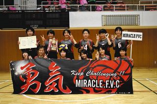 MIRACLE８年ぶりV　東京新聞杯小学生バレーボール大会・女子の部