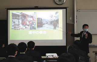 東日本大震災　被災地の活動　心構え伝える　警部ら警察学校で体験語る