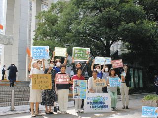 「温暖化対策の強化を」　超党派都議らが東京都庁前で呼びかけ