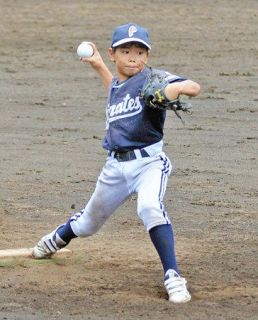 ＜全日本学童野球＞池田投手、巧みな投球　不動パイレーツ４強入り