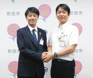 町田の草場さんチュニジアへ　海外協力隊で2年間　市長訪問「草の根交流したい」