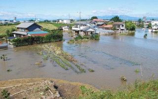 台風１９号　太田で浸水被害　「農機具水漬け　使えるか…」