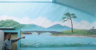 「奇跡の一本松」の壁画ついに10代目　千葉市の銭湯「被災地思うきっかけに」