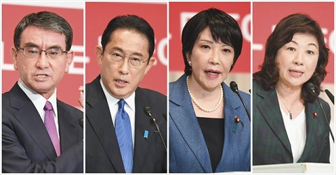 自民総裁選画像