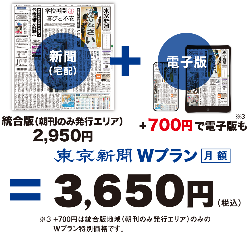 東京新聞Wプラン