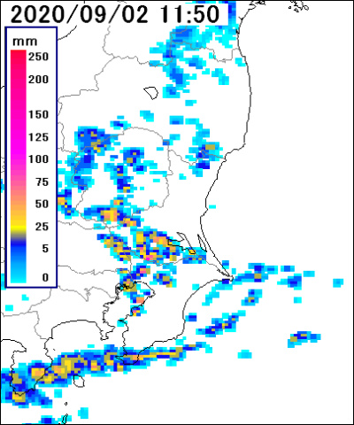 茨城 雨雲レーダー