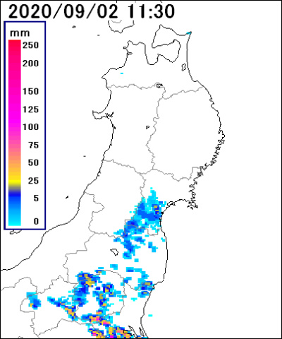 東北周辺の雨雲レーダー 30分後 東京新聞 Tokyo Web